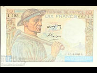 Franța 10 Franci 1949 Pick 98a Ref 6543