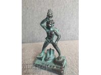 Metal statue of the Colossus of Rhodes