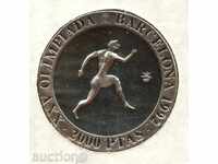 ++Spain - 2000 Pesetas - 1990 - KM# 864 - Running - Silver