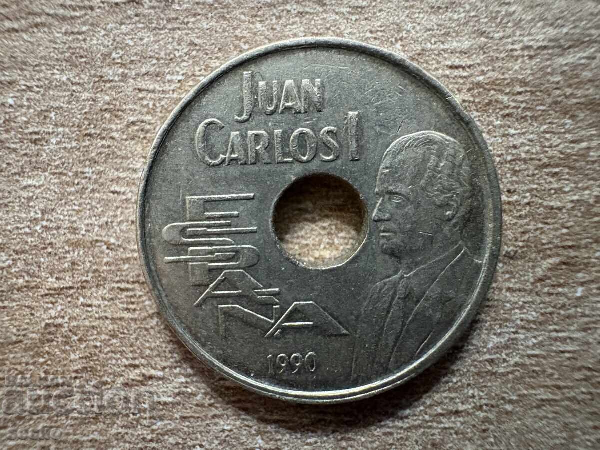 Spania - 25 pesete (1990) - Jocurile Olimpice de vară XXV cu preț 0.90 BGN | € 0.46 Spania - 25 pesete (1990) - Jocurile Olimpice de vară XXV cu preț 0.90 BGN | € 0.46