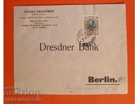 BULGARIA PLIC DE CĂLĂTORIE FERDINAND 25 / 30 SOFIA BERLIN 1910