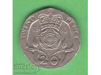 (¯`'•.¸ 20 πένες 1983 ΗΝΩΜΕΝΟ ΒΑΣΙΛΕΙΟ ¸.•'´¯)