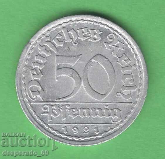 (¯`'•.¸ 50 πφένιγκ 1921A ΓΕΡΜΑΝΙΑ ¸.•'´¯) (¯`'•.¸ 50 πφένιγκ 1921A ΓΕΡΜΑΝΙΑ ¸.•'´¯)