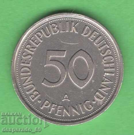 (¯`'•.¸ 50 pfennig 1990A GERMANIA ¸.•'´¯) (¯`'•.¸ 50 pfennig 1990A GERMANIA ¸.•'´¯)