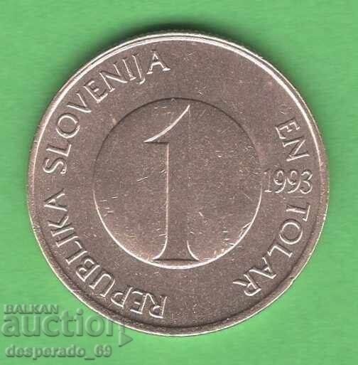 (¯`'•.¸ 1 tolar 1993 SLOVENIA ¸.•'´¯) with price € 0.50 | 0.98 BGN (¯`'•.¸ 1 tolar 1993 SLOVENIA ¸.•'´¯) with price € 0.50 | 0.98 BGN