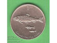(¯`'•.¸ 1 tolar 1993 SLOVENIA ¸.•'´¯)