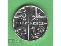 (¯`'•.¸ 5 Pence 2013 GREAT BRITAIN ¸.•'´¯)