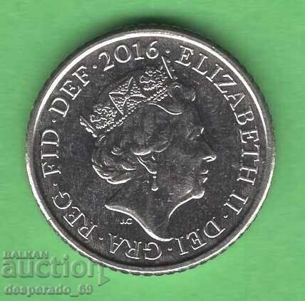 (¯`'•.¸ 5 Pence 2016 GREAT BRITAIN ¸.•'´¯) with price 0.50 BGN | € 0.26