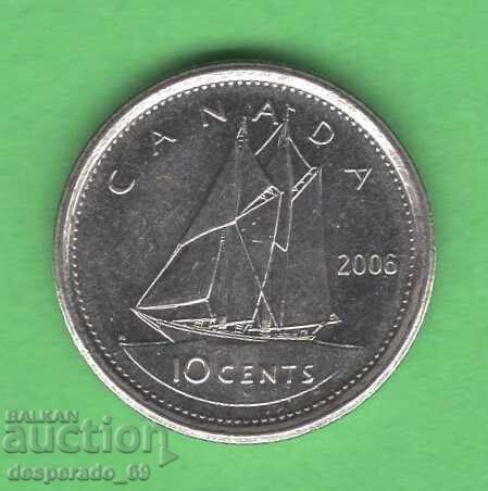 (¯`'•.¸ 10 σεντ 2006 ΚΑΝΑΔΑΣ UNC- ¸.•'´¯)