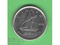 (¯`'•.¸   10 цента 2006  КАНАДА UNC-   ¸.•'´¯)
