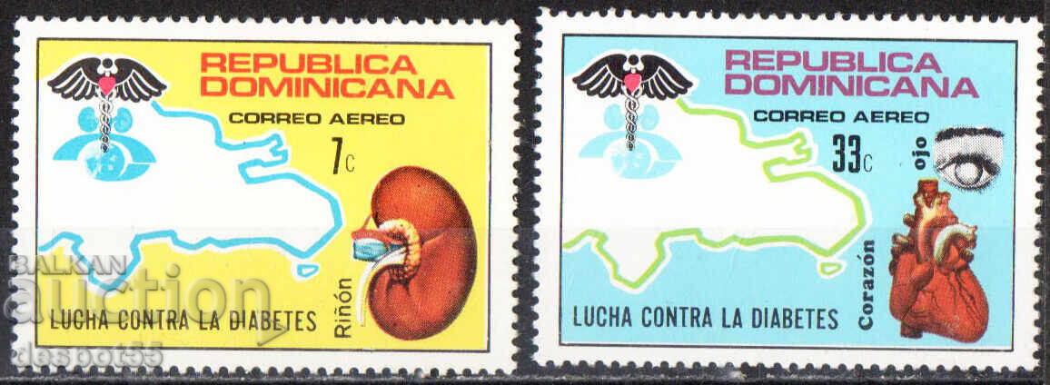 1974. Rep. Dominican Republic. Campaign Against Diabetes