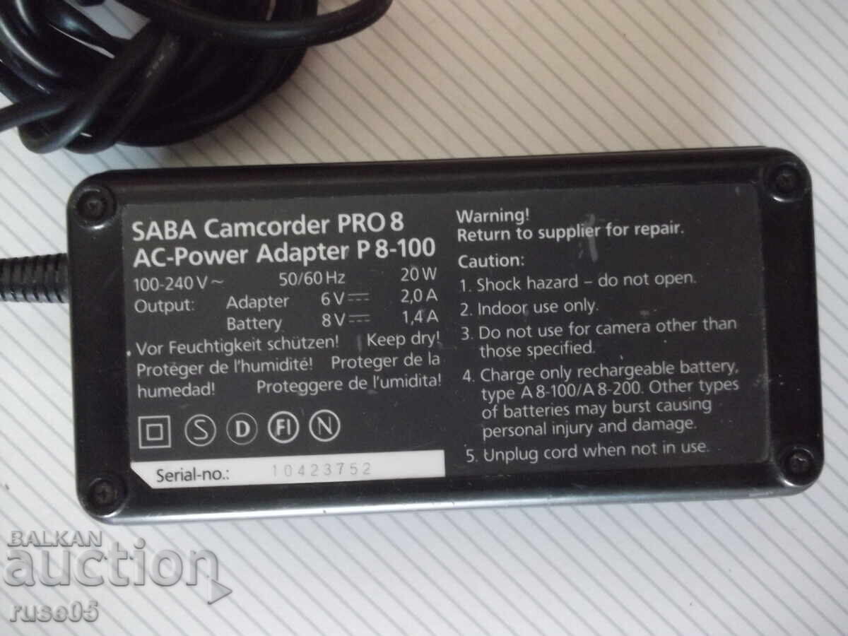 Working "SABA - P 8-100" Charger - 6