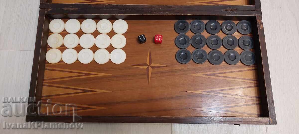 Σκάκι και τάβλι μεγάλο ρετρό 48εκ 48εκ - 6