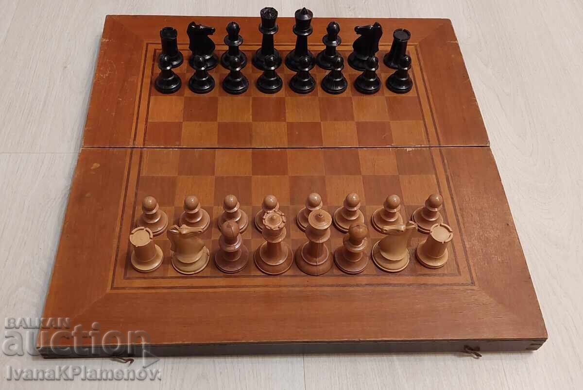 Σκάκι και τάβλι μεγάλο ρετρό 48εκ 48εκ