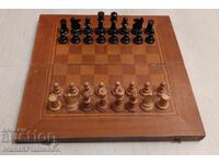Chess and backgammon large retro 48cm 48cm