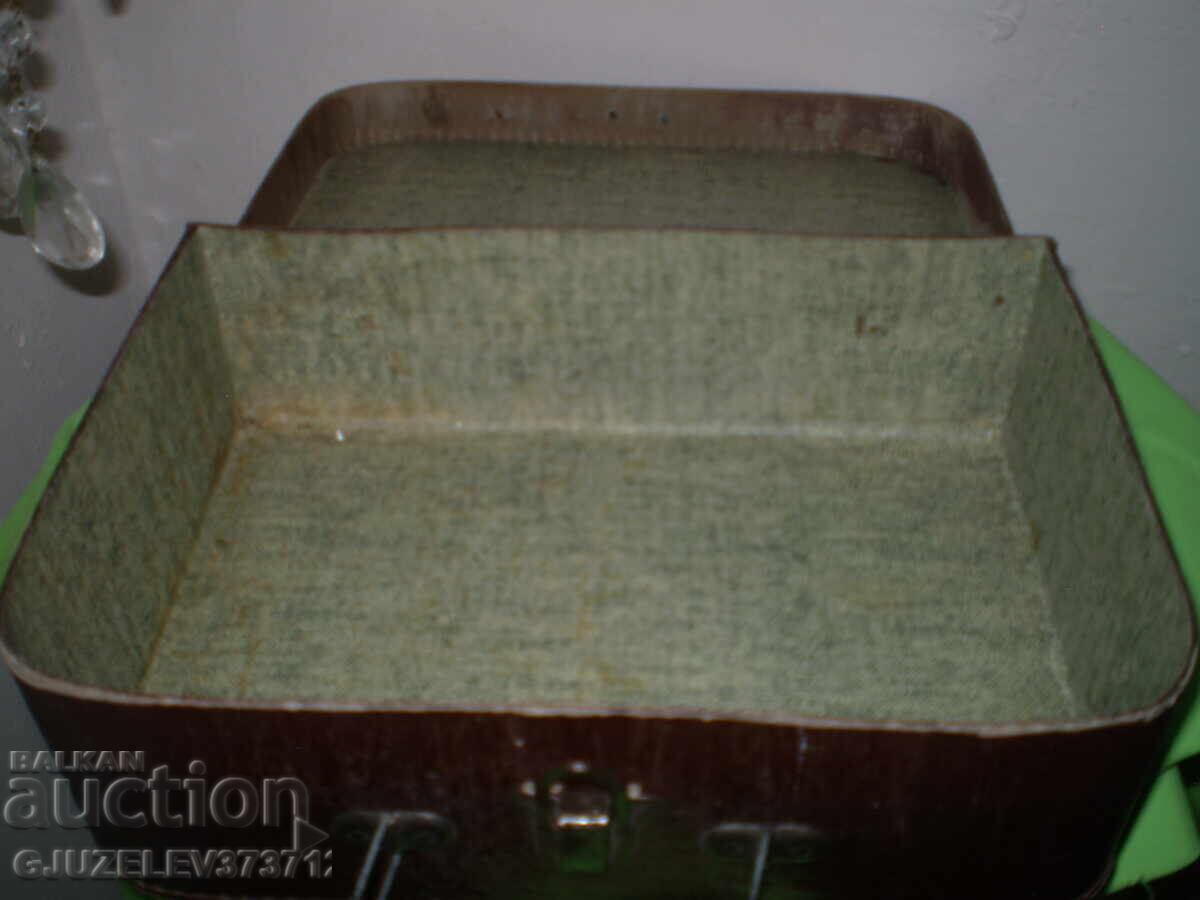 Old, small cardboard suitcase - 5