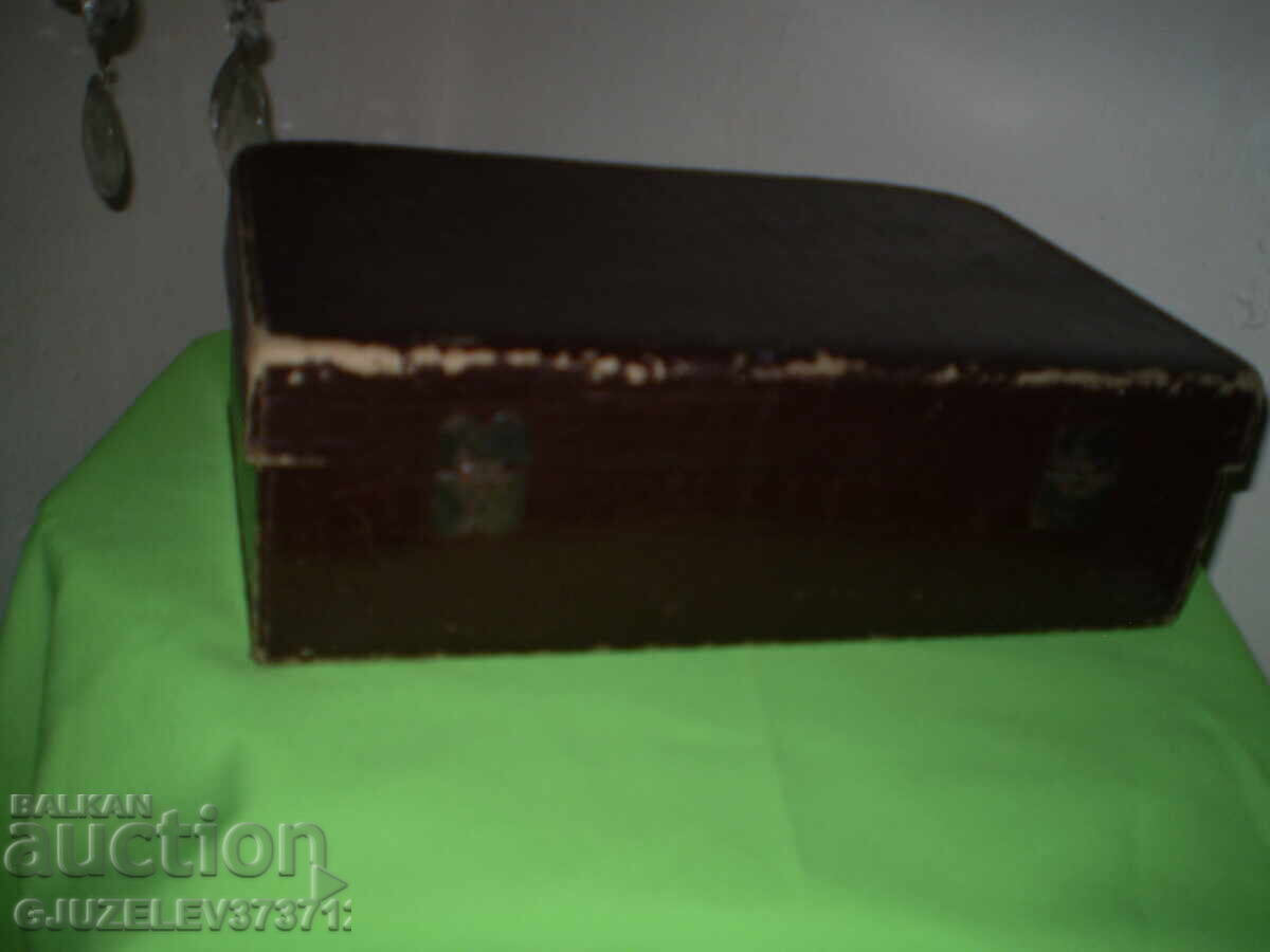 Old, small cardboard suitcase - 7