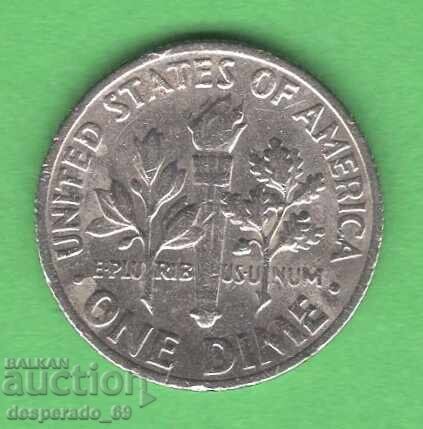 (¯`'•.¸ 10 σεντ 1967 ΗΠΑ ¸.•'´¯) με τιμή 0.50 BGN | € 0.26