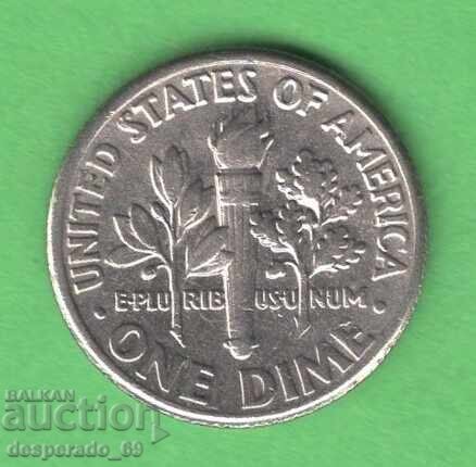 (¯`'•.¸ 10 λεπτά 1988 (D) ΗΠΑ ¸.•'´¯) με τιμή 0.50 BGN | € 0.26