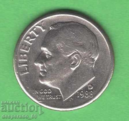 (¯`'•.¸ 10 λεπτά 1988 (D) ΗΠΑ ¸.•'´¯)