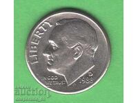 (¯`'•.¸ 10 λεπτά 1988 (D) ΗΠΑ ¸.•'´¯)