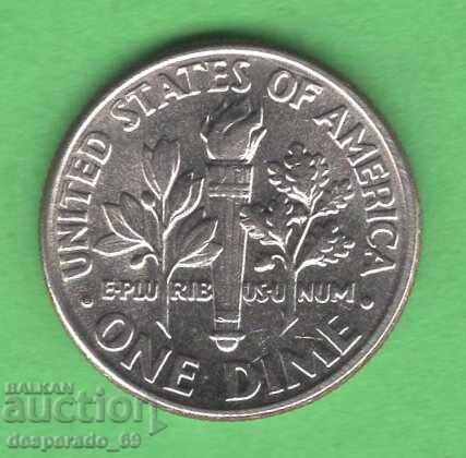 (¯`'•.¸ 10 cents 1995 (D) USA ¸.•'´¯) με τιμή 0.50 BGN | € 0.26