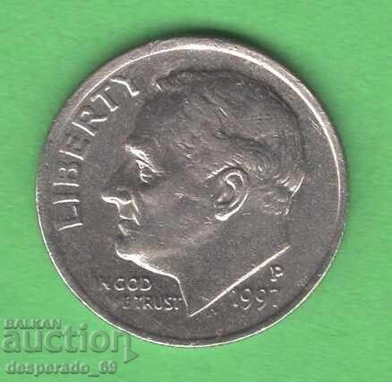 (¯`'•.¸ 10 cents 1997 (P) USA ¸.•'´¯)