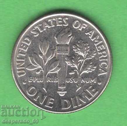 (¯`'•.¸ 10 cents 2000 (D) USA ¸.•'´¯) with price 0.50 BGN | € 0.26