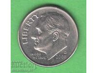 (¯`'•.¸ 10 cents 2000 (D) USA ¸.•'´¯)