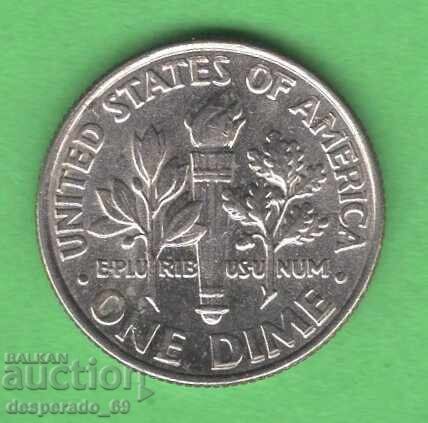 (¯`'•.¸ 10 cents 2003 (D) USA ¸.•'´¯) with price 0.50 BGN | € 0.26