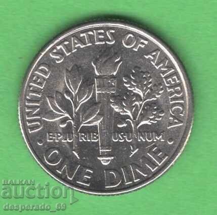 (¯`'•.¸ 10 cenți 2005 (D) SUA ¸.•'´¯) cu preț 0.50 BGN | € 0.26