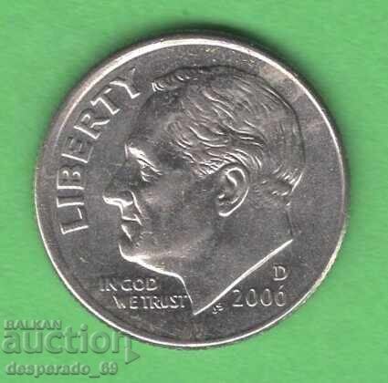 (¯`'•.¸ 10 cents 2006 (D) USA ¸.•'´¯)