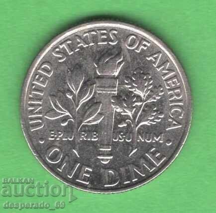 (¯`'•.¸ 10 cents 2012 (D) USA ¸.•'´¯) with price 0.50 BGN | € 0.26