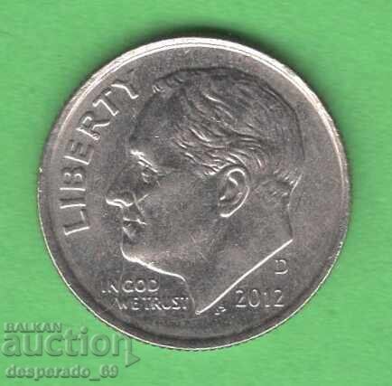 (¯`'•.¸ 10 cents 2012 (D) USA ¸.•'´¯)