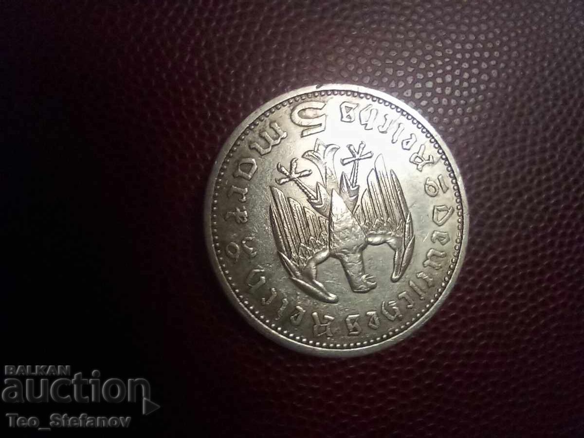 Delivery of 5 Marks 1936 Silver Delivery of 5 Marks 1936 Silver
