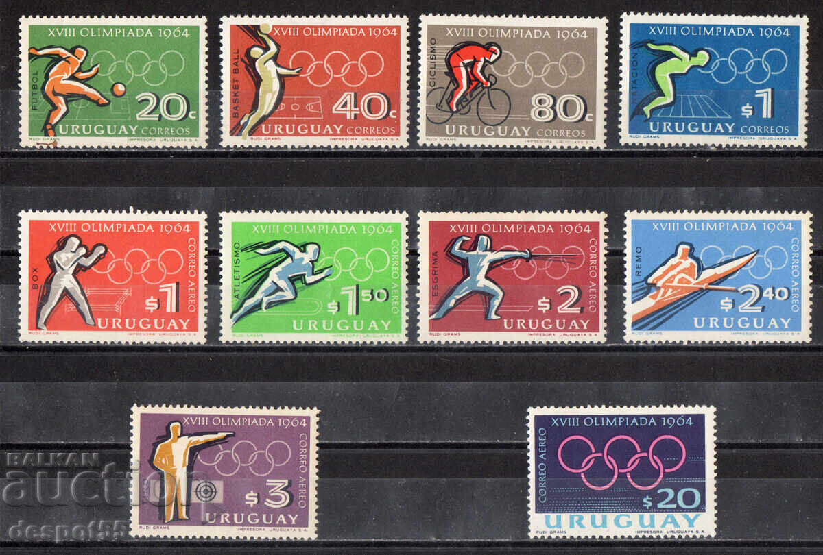 1965. Uruguay. Olympic Games - Tokyo, Japan 1965. Uruguay. Olympic Games - Tokyo, Japan