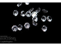 Topaz alb 1.8mm tăietură rotundă - preț pentru 10 bucăți