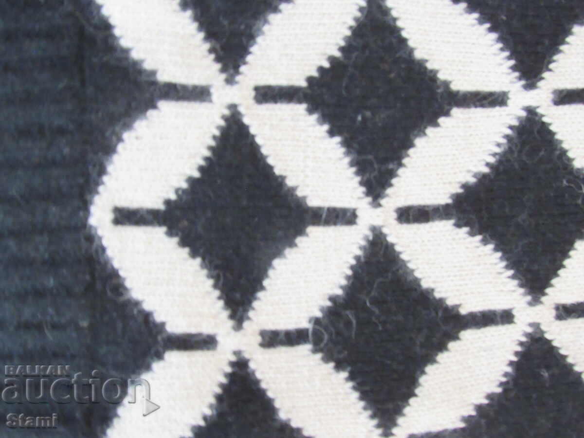 Bluză alb-negru cu guler tip tunică, mărimea M/40 - 5