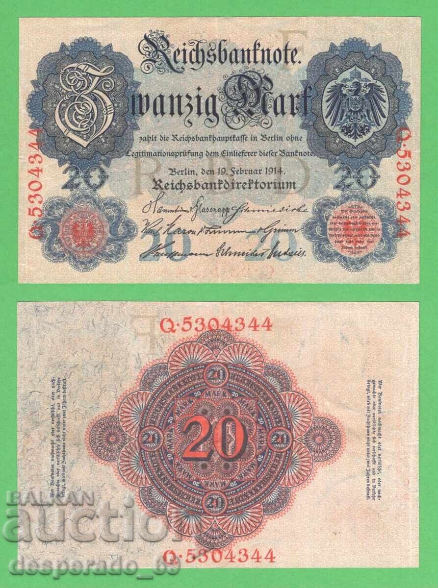 (¯`'•.¸GERMANY 20 marks 1914¸.•'´¯) (¯`'•.¸GERMANY 20 marks 1914¸.•'´¯)