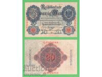 (¯`'•.¸ГЕРМАНИЯ  20 марки 1914¸.•'´¯)
