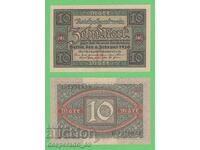 (¯`'•.¸ΓΕΡΜΑΝΙΑ 10 μάρκα 1920 UNC¸.•'´¯)