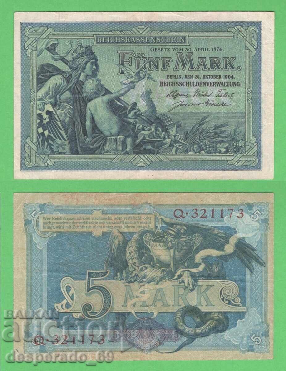 (¯`'•.¸Germany 5 Mark 1904¸.•'´¯)