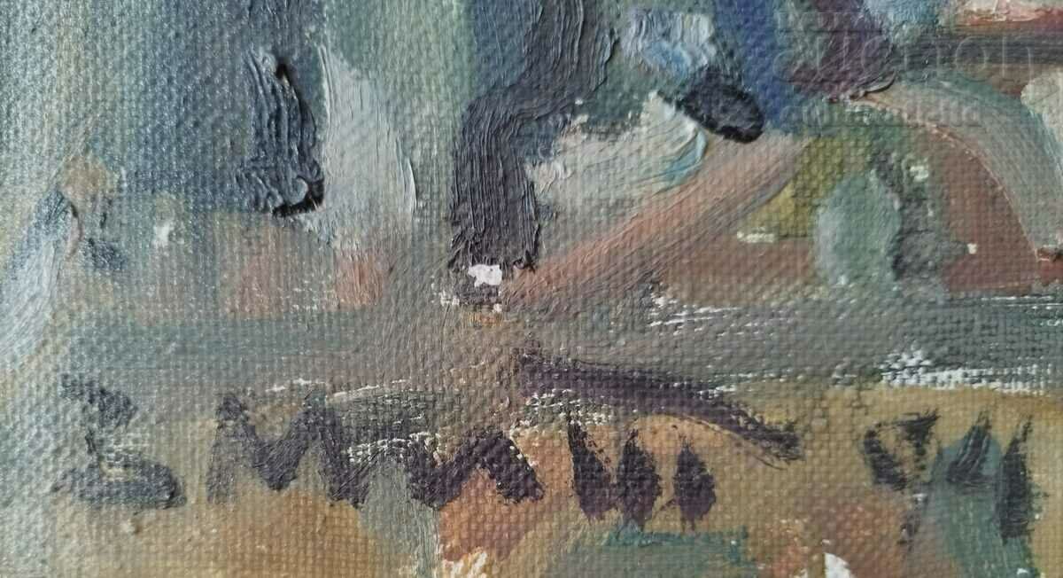 Painting "The Church of the Assumption of the Virgin Mary-V. Tarnovo", artist V. Mitev with price 980.00 BGN | € 501.07