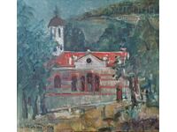 Painting "The Church of the Assumption of the Virgin Mary-V. Tarnovo", artist V. Mitev