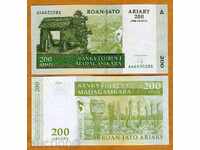 +++ MADAGASCAR 200 ARIARS P 87 2004 UNC +++