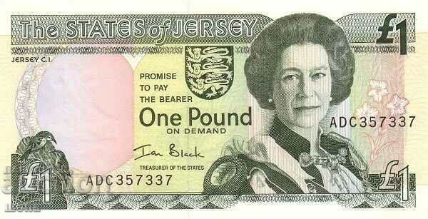+++ JERSEY 1 POUND R 26b 2000 UNC +++ with price 23.60 BGN | € 12.07