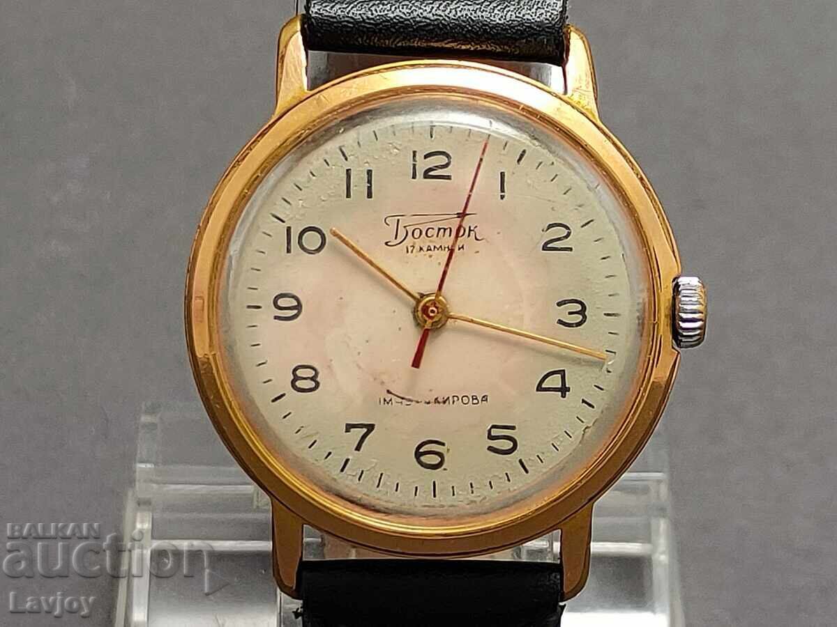 Vostok 1 MCHZ im. Kirova Gold-plated Wristwatch with price € 75.00 | 146.69 BGN
