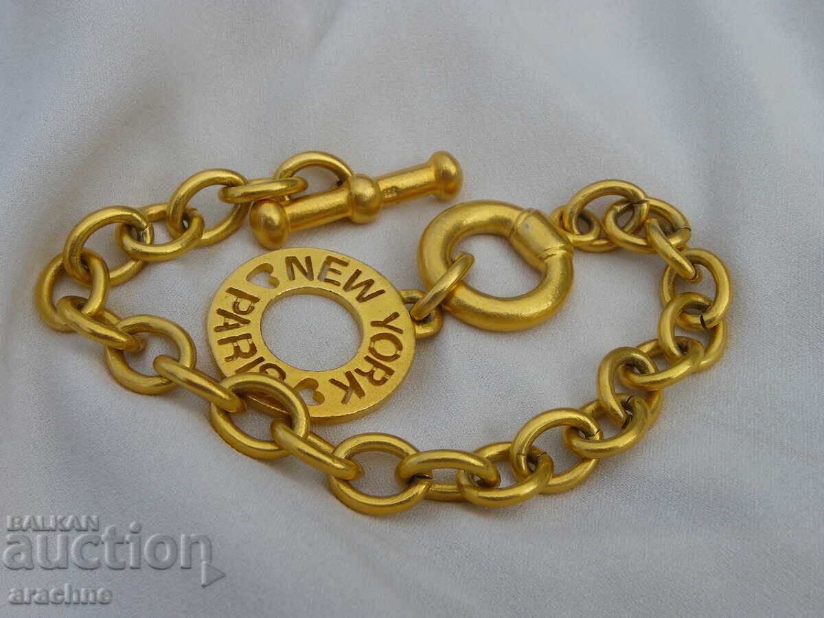 Delivery of Gold-plated silver bracelet