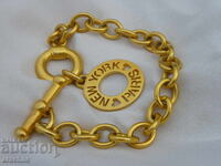 Gold-plated silver bracelet