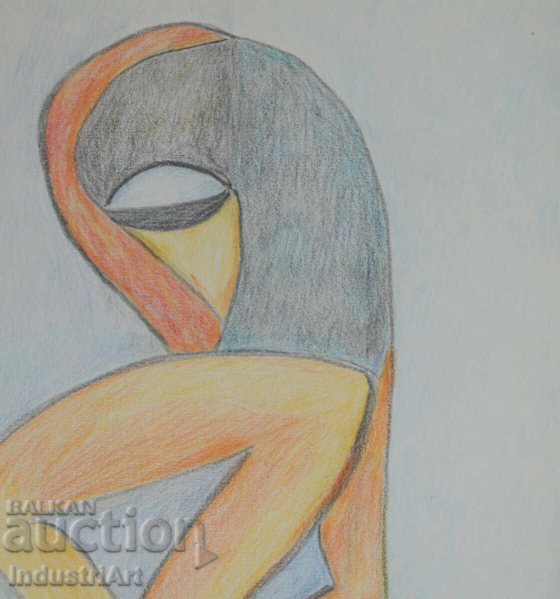 Livrarea Artă modernă pastel portret abstract corp